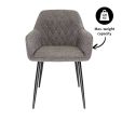 Kick dining chair Jip - Dark Grey