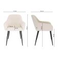 Kick dining chair Jip - Champagne