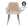 Kick dining chair Jip - Taupe