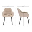 Kick dining chair Jip - Taupe