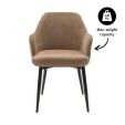 Kick dining chair Jodi - Taupe