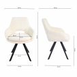 Kick dining chair Jorn - Crème