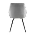 KICK KARL Velvet Dining Chair - Grey