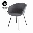 Kick Kate Dining Chair - Anthracite - Antraciet