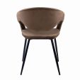 Kick Lenn Dining Chair - Velvet - Taupe