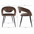 Kick Lenn Dining Chair - Velvet - Taupe