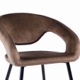 Kick Lenn Dining Chair - Velvet - Taupe