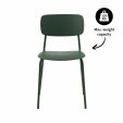 Kick dining chair Lio - Dark Green