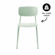 Kick dining chair Lio - Mint Green