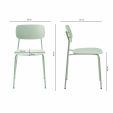 Kick dining chair Lio - Mint Green