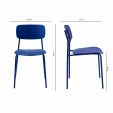 Kick dining chair Lio - Blue