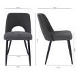 Kick Dining Chair Mare - Dark Grey