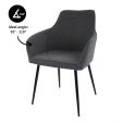 Kick Dining Chair Maud - Dark Grey