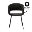 Kick dining chair Mette - Black