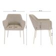 Kick dining chair Mila - Beige