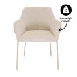 Kick dining chair Mila - Champagne