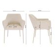Kick dining chair Mila - Champagne
