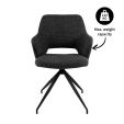 Kick dining chair Nora - Black
