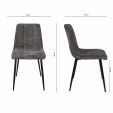 Kick dining chair Sem - Dark Grey