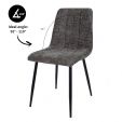 Kick dining chair Sem - Dark Grey