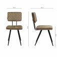 Kick dining chair Toby - Taupe