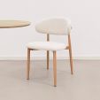Kick dining chair Yuka - Champagne