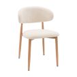 Kick dining chair Yuka - Champagne