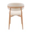 Kick dining chair Yuka - Champagne
