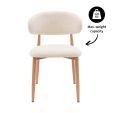 Kick dining chair Yuka - Champagne