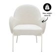 Kick armchair Bronx - Crème