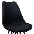 KICK LUUK Metal Bucket Chair - Black