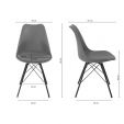KICK LUUK Metal Bucket Chair - Dark Grey