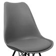 KICK LUUK Metal Bucket Chair - Dark Grey
