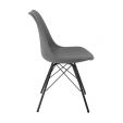 KICK LUUK Metal Bucket Chair - Dark Grey