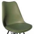 KICK LUUK Metal Bucket Chair - Dark Green