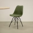 KICK LUUK Metal Bucket Chair - Dark Green