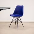 KICK LUUK Metal Bucket Chair - Dark Blue