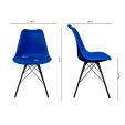 KICK LUUK Metal Bucket Chair - Dark Blue