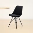 KICK Velvet Bucket Chair - Black - Black