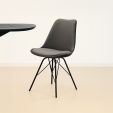 KICK Velvet Bucket Chair - Dark Grey - Dark Grey