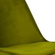 KICK Velvet Bucket Chair Green - Gold Frame - Green