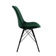 KICK Velvet Bucket Chair - Dark Green - Dark Green