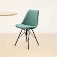 KICK Velvet Bucket Chair - Mint Green - Mint Green