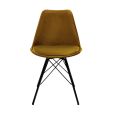KICK Velvet Bucket Chair - Gold - Gold