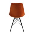 KICK Velvet Bucket Chair - Orange - Orange