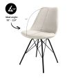 Kick Velvet Bucket Chair - Ivory - Ivory