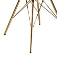 Kick Velvet Bucket Chair Ivory - Gold Frame - Ivory