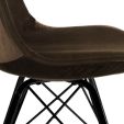 Kick Velvet Bucket Chair - Coffee - Coffee brown
