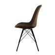 Kick Velvet Bucket Chair - Coffee - Coffee brown