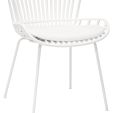 Set of 4 Kick Garden Chair Lot - White